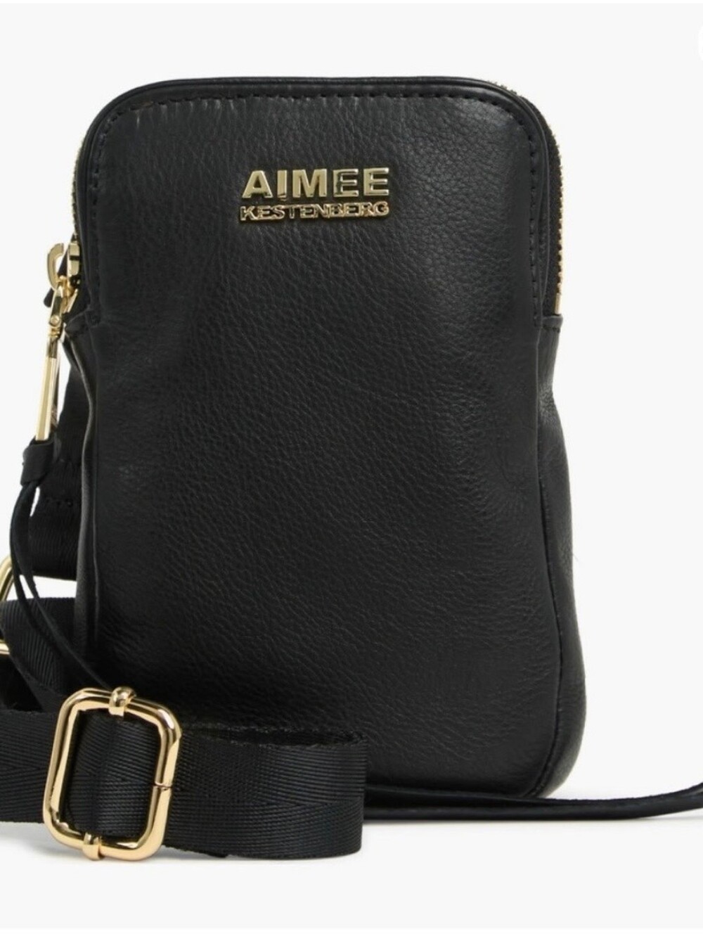AIMEE KESTENBERG Leather Black Crossbody Adjustable Strap Bag - Picture 8 of 8
